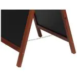 Stoepbord Deluxe - Klein - Hout - H 85 CM - Mahonie - Securit SBD-M-85 €124.95 Krijtborden