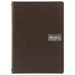 Menukaart Raw - A4 - Bruin - Leer - Securit MC-LRA4-RWBR €28.95 Menukaarten