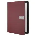 Menukaart Royal - A4 - Rood - Leer - Securit MC-LRA4-RORD €28.95 Menukaarten