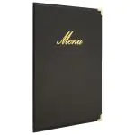 Menukaart Classic - A4 - Zwart - Polyurethaan - Securit MC-CRA4-BL €13.95 Menukaarten