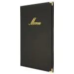 Menukaart Classic - A4 - Zwart - Polyurethaan - Securit MC-CRA4-BL €13.95 Menukaarten