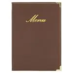 Menukaart Classic - A5 - Bruin - Securit MC-CRA5-BR €10.45 Menukaarten