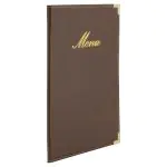 Menukaart Classic - A5 - Bruin - Securit MC-CRA5-BR €10.45 Menukaarten