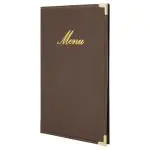 Menukaart Classic - A5 - Bruin - Securit MC-CRA5-BR €10.45 Menukaarten