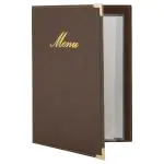Menukaart Classic - A5 - Bruin - Securit MC-CRA5-BR €10.45 Menukaarten