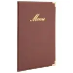 Menukaart Classic - A5 - Wijnrood - Polyurethaan - Securit MC-CRA5-WR €10.45 Menukaarten