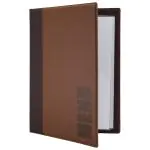 Menukaart Trendy - A4 - Lichtbruin - Polyurethaan - Securit MC-TRA4-LB €18.25 Menukaarten