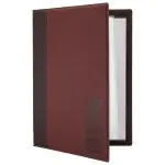 Menukaart Trendy - A4 - Wijnrood - Polyurethaan - Securit MC-TRA4-WR €18.25 Menukaarten