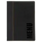 Menukaart Trendy - A5 - Zwart - Polyurethaan - Securit MC-TRA5-BL €12.25 Menukaarten