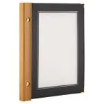 Menukaart - A5 - Zwart - Hout/Polypropyleen - Securit MC-WRA5-BL €10.95 Menukaarten