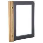 Menukaart - A5 - Donkerblauw - Hout/Polypropyleen - Securit MC-WRA5-BU €10.95 Menukaarten