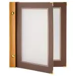 Menukaart - A5 - Bruin - Hout/Polypropyleen - Securit MC-WRA5-BR €10.95 Menukaarten