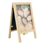 Tafelkrijtbord Sandwich - Dubbelzijdig - H 24 x B 15 CM - Zwart - Securit SBS-B-MNI €12.95 Krijtborden