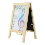 Tafelkrijtbord Sandwich - Dubbelzijdig - H 24 x B 15 CM - Zwart - Securit SBS-B-MNI €12.95 Krijtborden