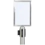 Opzetbord - Afzetpaal - RVS - Securit RS-SIGN-A4-PS €74.95 Sierkoord en afzetpalen