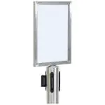 Opzetbord - Afzetpaal - RVS - Securit RS-SIGN-A4-PS €74.95 Sierkoord en afzetpalen