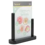 Poster Frame - A5 - Houten Voet - Zwart - Acryl - H 24 x B 20 CM - Securit PFT-BL-ME €15.95 Presentatie