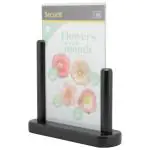 Poster Frame - A5 - Houten Voet - Zwart - Acryl - H 24 x B 20 CM - Securit PFT-BL-ME €15.95 Presentatie