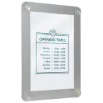 Poster Frame - A4 - Dubbelzijdig - Grijs - H 36 x B 27.1 CM - Securit PFW-A4-GY €24.25 Presentatie