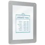 Poster Frame - A4 - Dubbelzijdig - Grijs - H 36 x B 27.1 CM - Securit PFW-A4-GY €24.25 Presentatie
