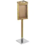 Menukaart Display - Led Verlichting - Bruin - Hout - H 82 x B 53 CM - Securit MCS-4A4-WLR-SET €249.00 Menukaarten