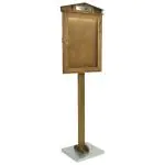 Menukaart Display - Led Verlichting - Bruin - Hout - H 82 x B 53 CM - Securit MCS-4A4-WLR-SET €249.00 Menukaarten
