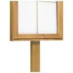 Menukaart Display - Led Verlichting - Bruin - Hout - H 82 x B 53 CM - Securit MCS-4A4-WLR-SET €249.00 Menukaarten