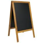 Stoepbord Woody - Groot - Grenen - H 120 CM - Hout - Securit SBSW-TE-120 €147.95 Krijtborden