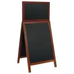 Stoepbord Deluxe - Groot - Hout - H 120 CM - Mahonie - Securit SDT-M-120 €129.00 Krijtborden