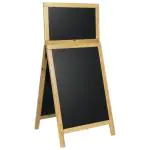 Stoepbord Deluxe - Groot - Hout - H 120 CM - Naturel - Securit SDT-B-120 €129.00 Krijtborden
