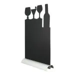 Tafelkrijtbord Silhouette - Cocktail - Aluminium Voet - Zwart - Securit FBTA-COCKTAIL €16.95 Krijtborden