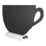 Tafelkrijtbord Silhouette - Cup - Aluminium Voet - Zwart - Securit FBTA-CUP €16.95 Krijtborden