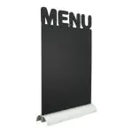 Tafelkrijtbord Silhouette - Menu - Aluminium Voet - Zwart - Securit FBTA-MENU €16.95 Krijtborden