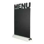 Tafelkrijtbord Silhouette - Menu - Aluminium Voet - Zwart - Securit FBTA-MENU €16.95 Krijtborden