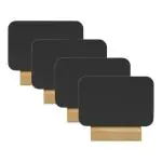 Tafelkrijtbord Silhouette - 4 Stuks - Rechthoek - Zwart - Securit FBT-RECT-4 €12.25 Krijtborden