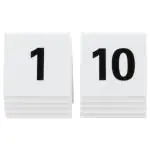 Tafelnummer - 1-10 - Wit - Securit TN-1-10-WT €13.95 Tafelbordjes