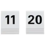 Tafelnummer - 11-20 - Wit - Securit TN-11-20-WT €13.95 Tafelbordjes
