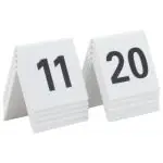 Tafelnummer - 11-20 - Wit - Securit TN-11-20-WT €13.95 Tafelbordjes