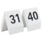 Tafelnummer - 31-40 - Wit - Securit TN-31-40-WT €13.95 Tafelbordjes