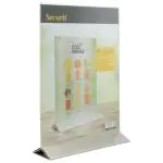Poster Frame - A4 - RVS Voet - Transparant - Acryl - H 31.8 x B 21 CM - Securit PFT-ACM-A4 €15.95 Presentatie