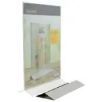 Poster Frame - A4 - RVS Voet - Transparant - Acryl - H 31.8 x B 21 CM - Securit PFT-ACM-A4 €15.95 Presentatie