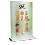 Poster Frame - A4 - RVS Voet - Transparant - Acryl - H 31.8 x B 21 CM - Securit PFT-ACM-A4 €15.95 Presentatie