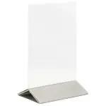 Poster Frame - A6 - RVS Voet - Transparant - Acryl - H 17.3 x B 10.5 CM - Securit PFT-ACM-A6 €8.45 Presentatie