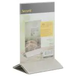 Poster Frame - A6 - RVS Voet - Transparant - Acryl - H 17.3 x B 10.5 CM - Securit PFT-ACM-A6 €8.45 Presentatie