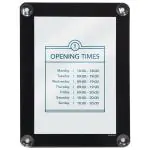 Raam Poster - A4 - Dubbelzijdig - Zwart - H 36 x B 27.1 CM - Securit PFW-A4-BL €24.25 Presentatie