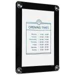 Raam Poster - A4 - Dubbelzijdig - Zwart - H 36 x B 27.1 CM - Securit PFW-A4-BL €24.25 Presentatie
