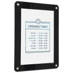 Raam Poster - A4 - Dubbelzijdig - Zwart - H 36 x B 27.1 CM - Securit PFW-A4-BL €24.25 Presentatie