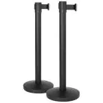 Afzetpaal - 2 Stuks - Met Voet - Trekband - Zwart - Securit RS-RT-LW-BL €117.95 Sierkoord en afzetpalen