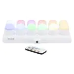 Theelicht Set - Amsterdam - Led - 12 Kleuren - Securit LP-AM-RGB €99.95 Tafelverlichting
