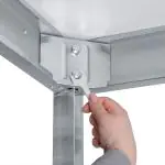RVS Horeca Spoeltafel - 2 Bakken Links - Met Onderschap - Demontabel - G-Line RVS-M-00163 €479.00 RVS spoeltafels